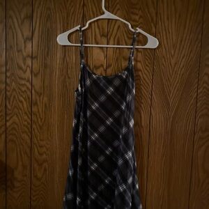 Black and White Plaid Dress